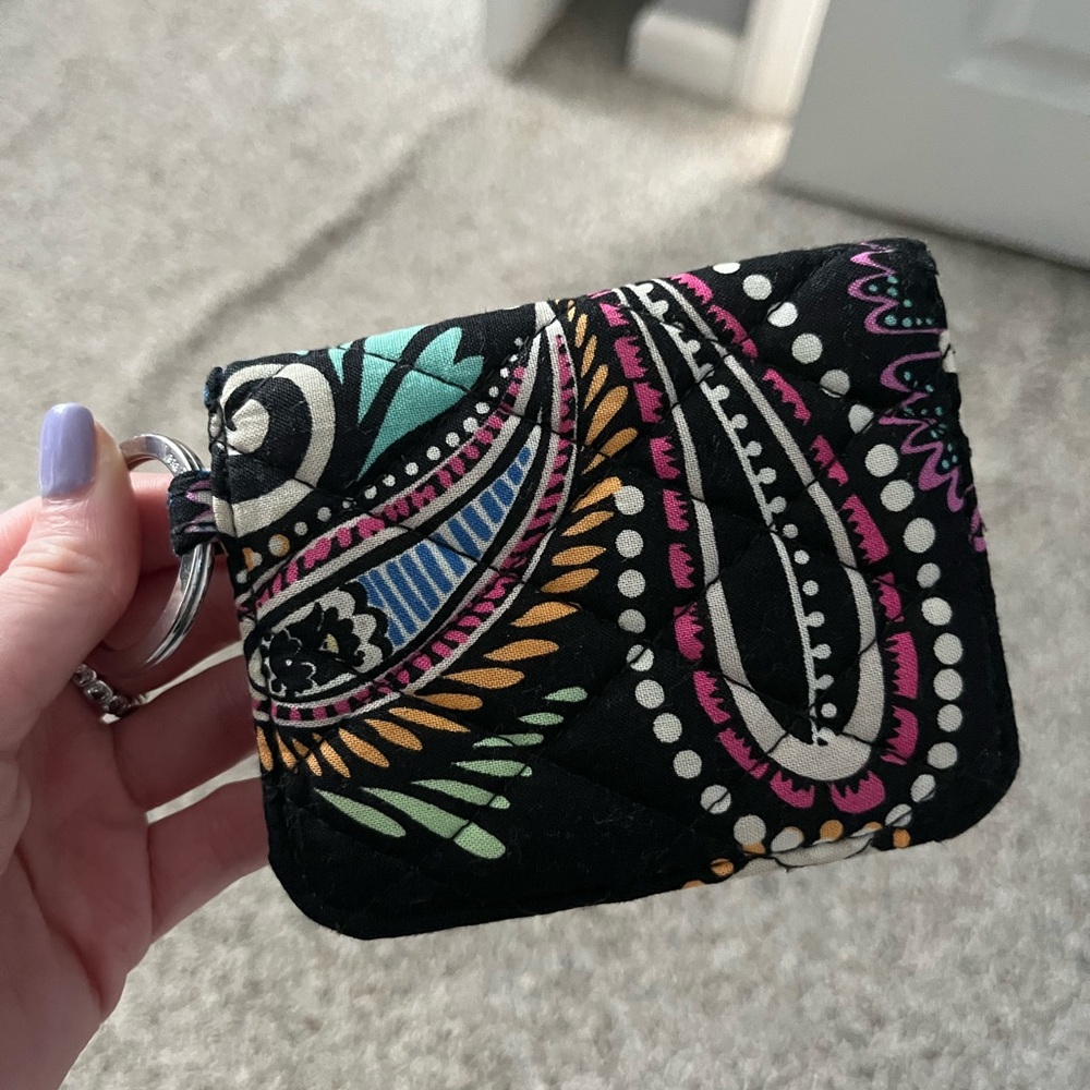 Vera Bradley Snap Closure ID Case with Key Ring